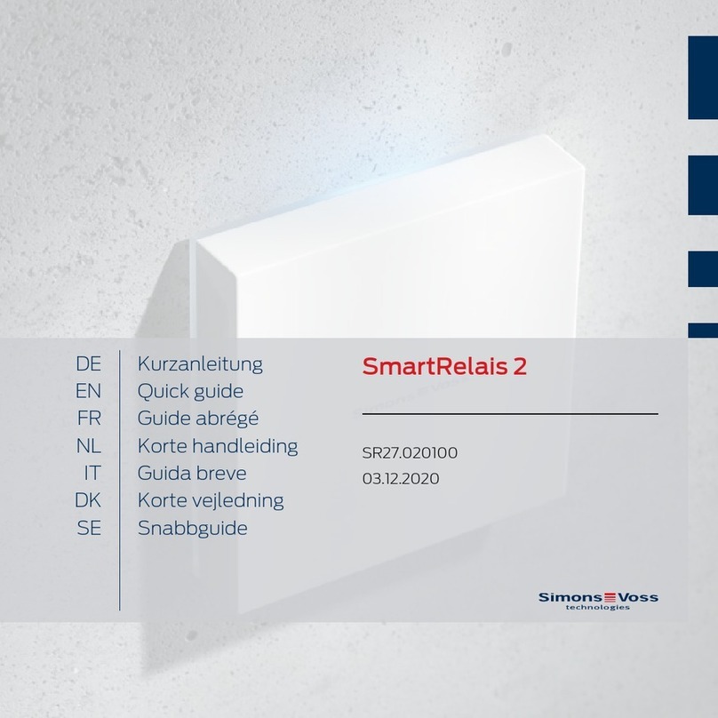 Simons Voss Technologies SmartRelais 2 User manual