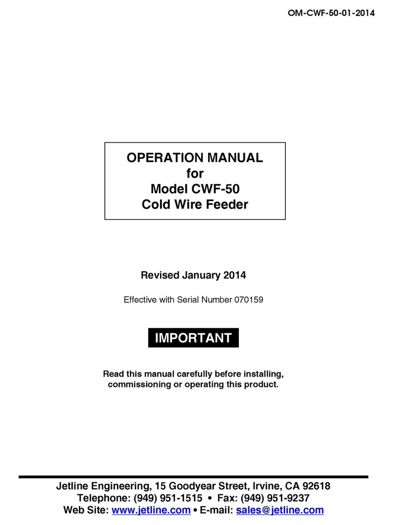 Jetline CWF-50 Operation manual