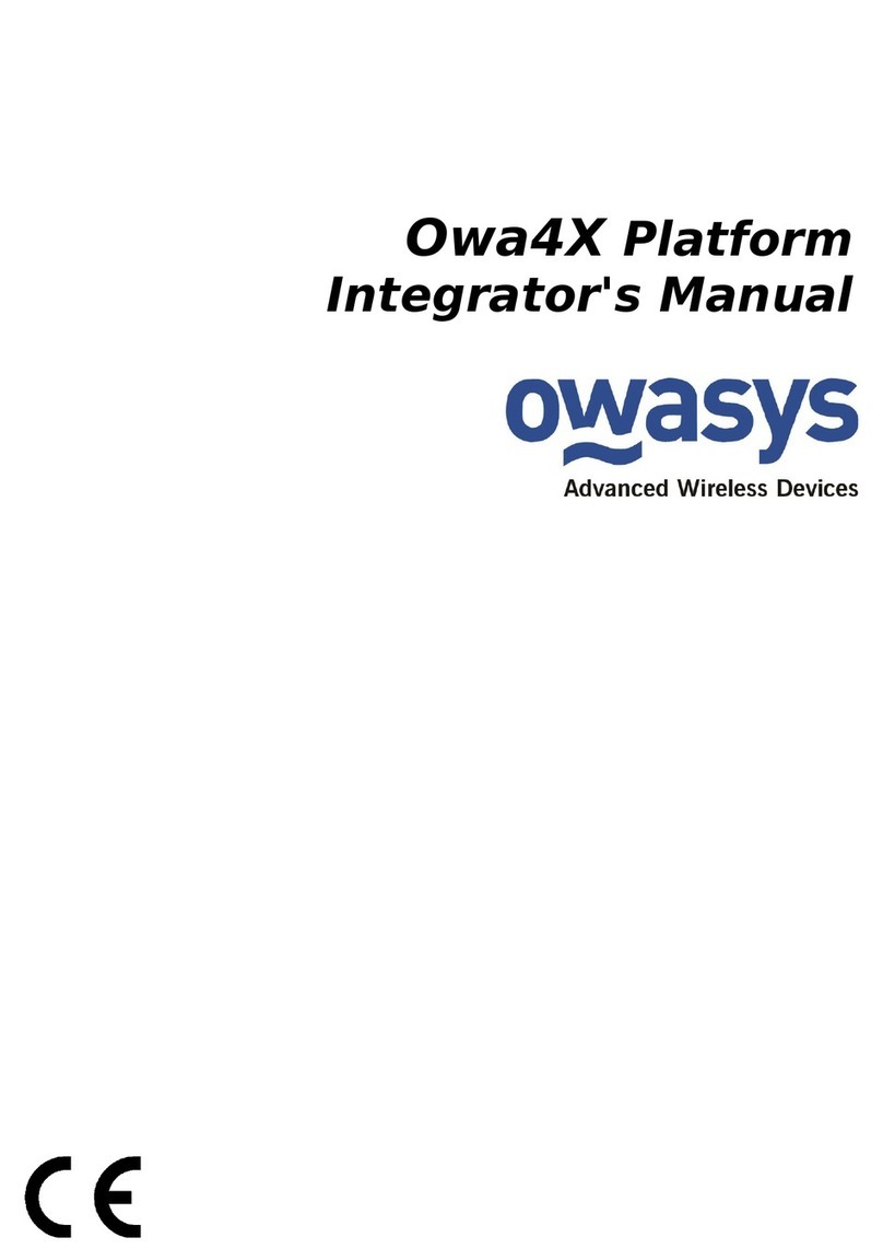 Owasys Owa4X Integrator's manual