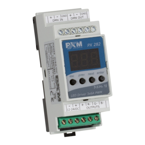 PXM LED driver 3x6A/OC user manual