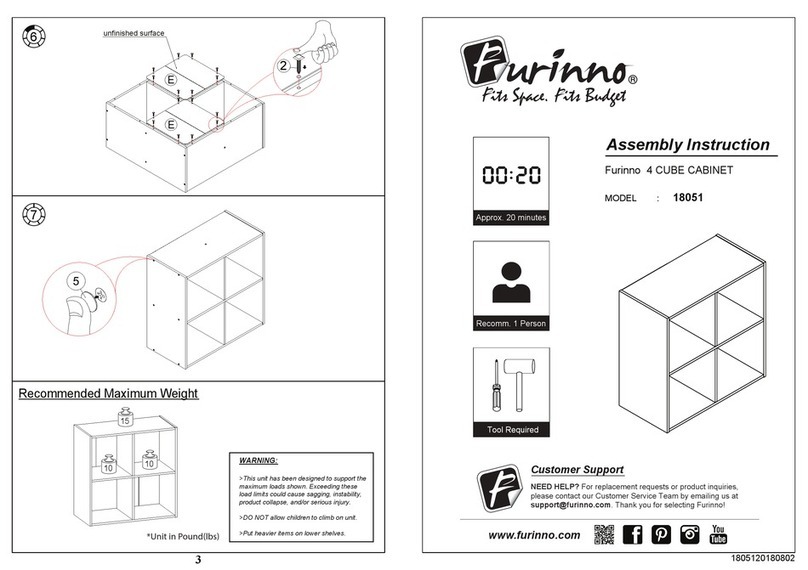Furinno 18051 Assembly instruction Furinno 18051 Assembly instruction