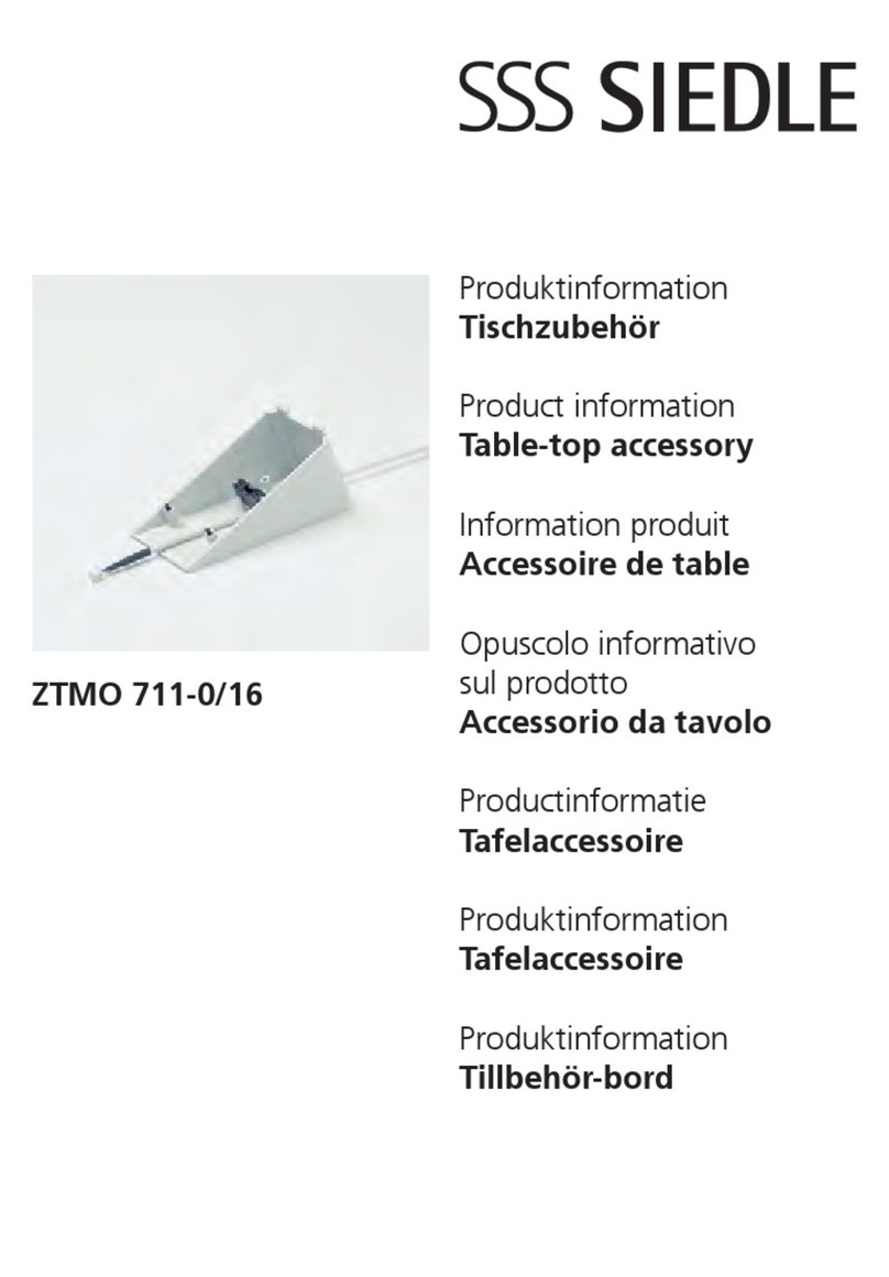 SSS Siedle ZTMO 711-0/16 User manual