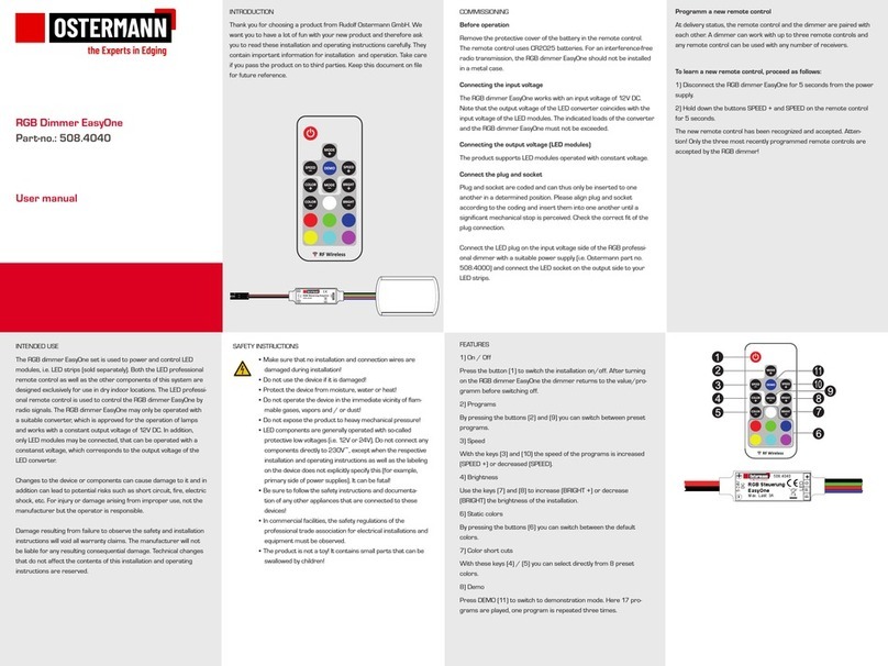 Ostermann EasyOne 508.4040 user manual