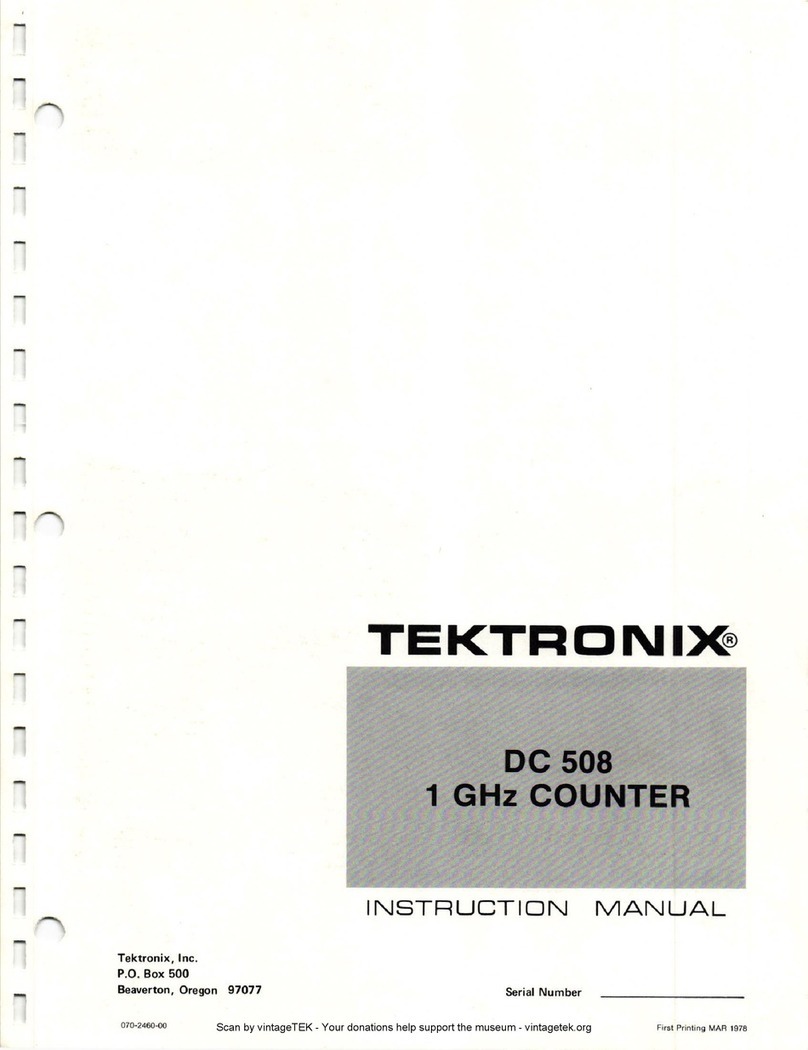 Tektronix DC508 User manual
