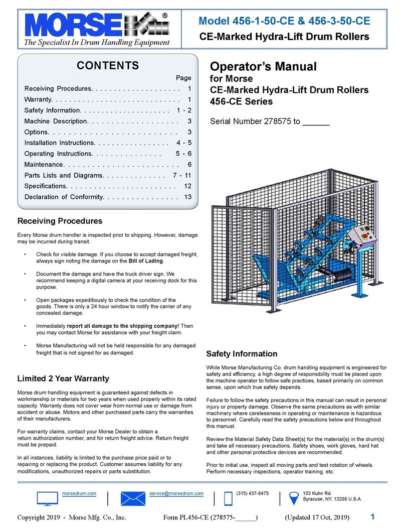 morse 456-CE Series Operator's manual morse 456-CE Series Operator's manual
