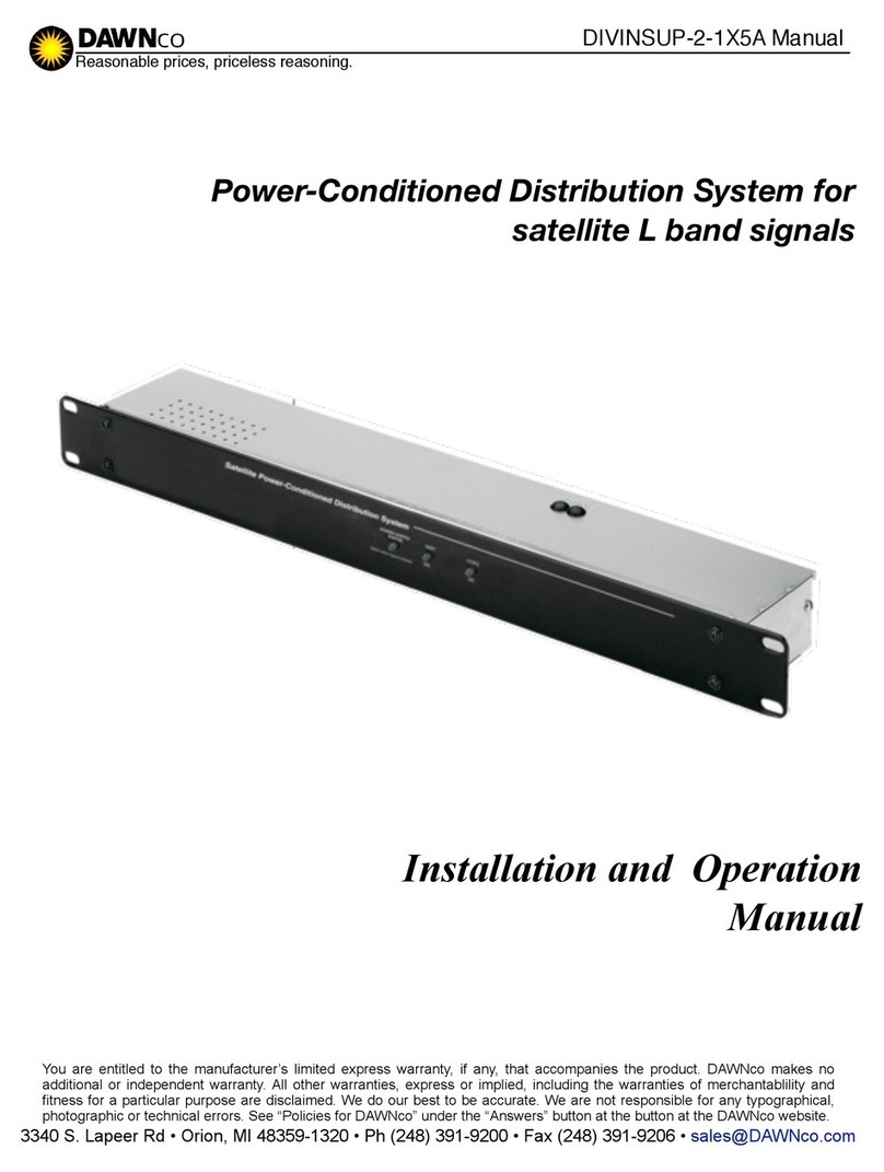 Dawnco DIVINSUP-2-1X5A User manual