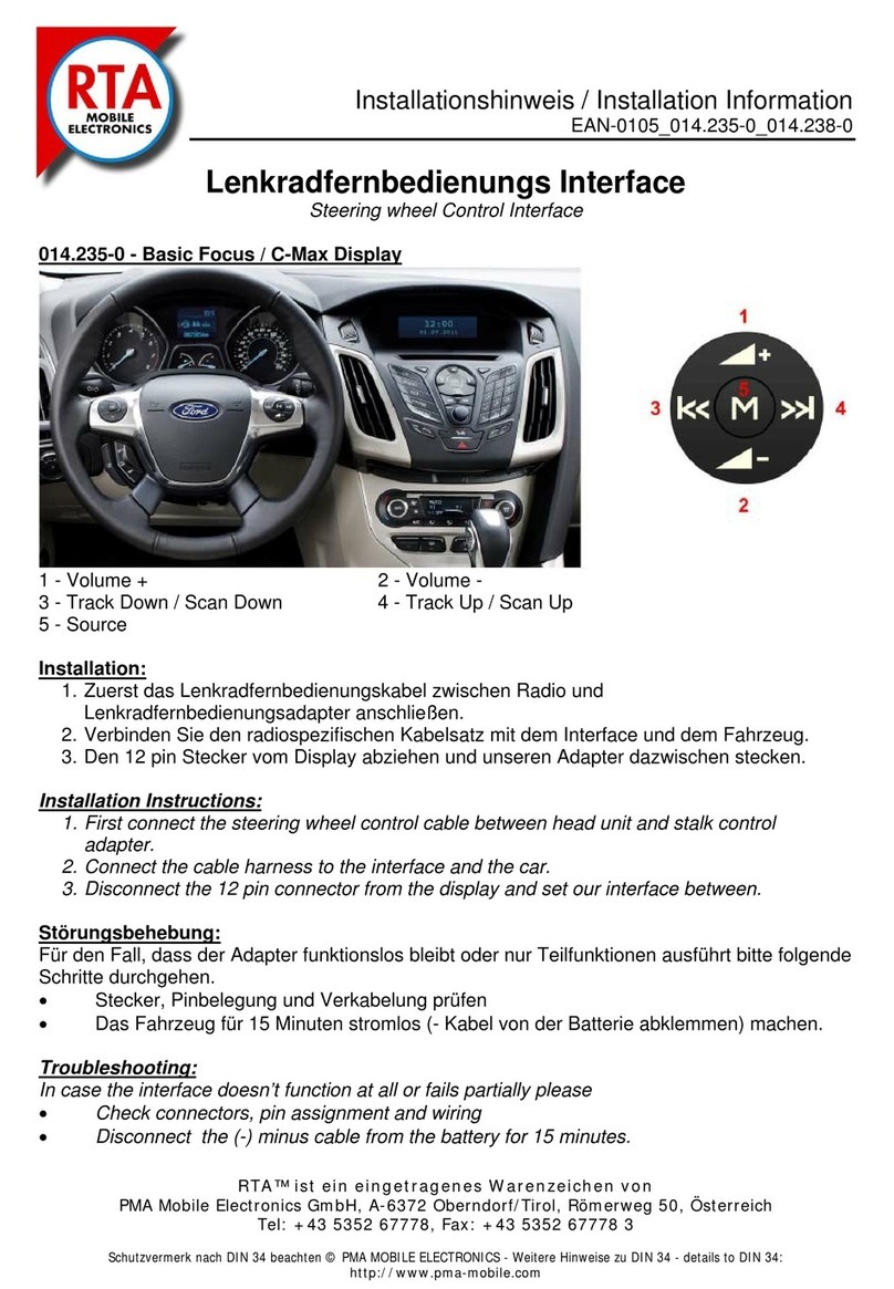 RTA 014.235-0 Installation information