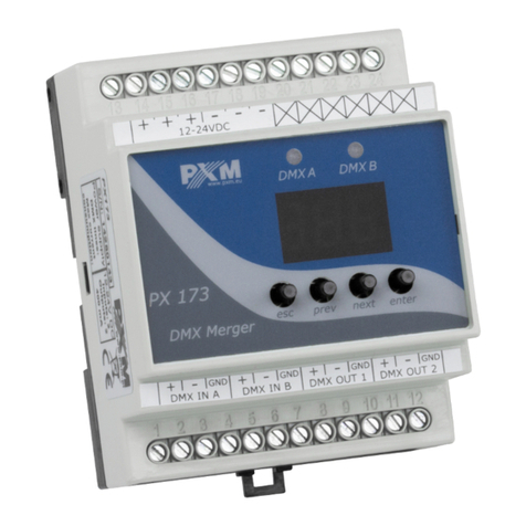 PXM Rail DMX Merger User manual