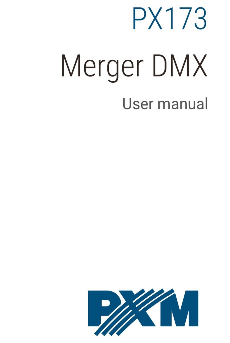 PXM Merger DMX User manual