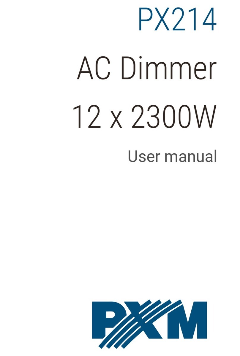 PXM AC Dimmer 12 x 2300W user manual