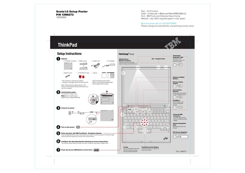 IBM ThinkPad X40SG Manual