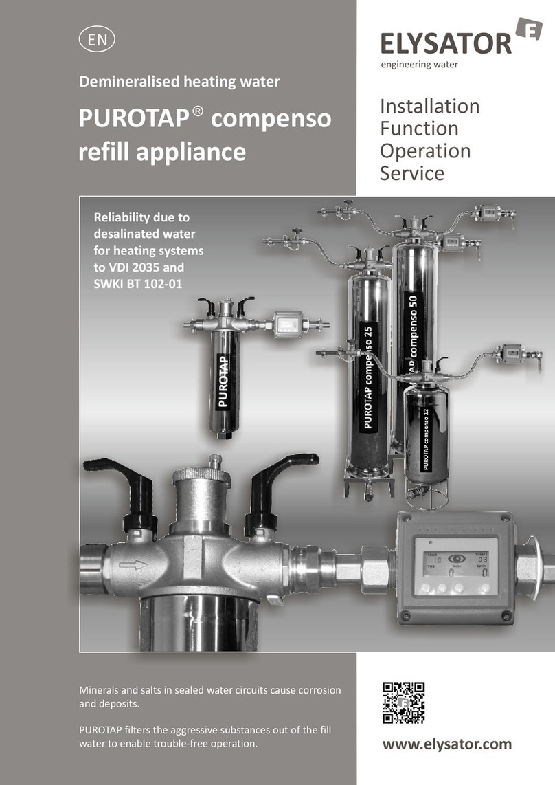 elysator PUROTAP Compenso Series Installation Function Operation Service