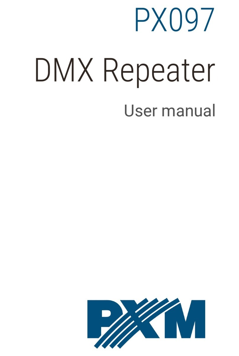 PXM DMX Repeater user manual