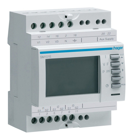 hager SM101E User manual