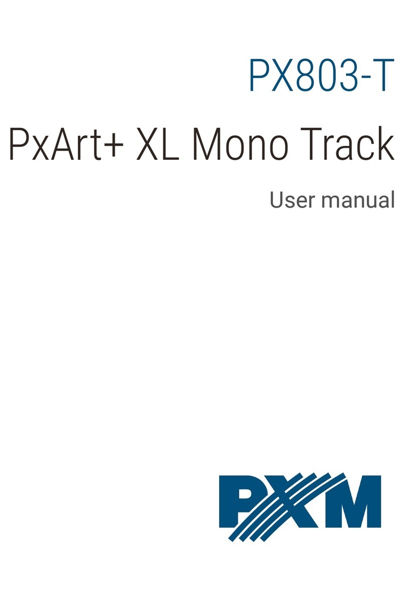 PXM Mono Track PxArt+ XL User manual