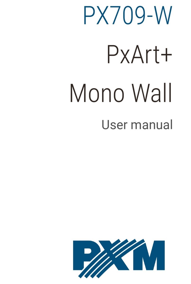 PXM Mono Wall PxArt+ User manual
