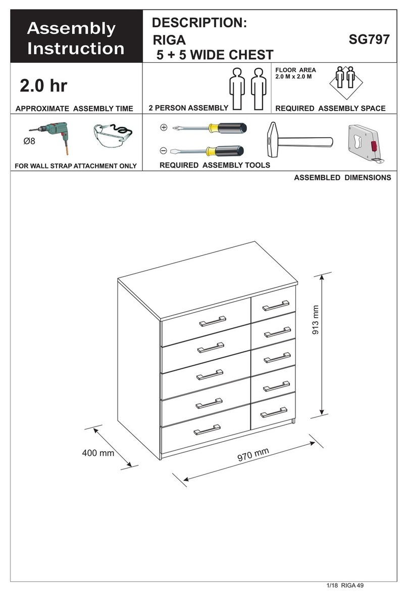 Home Essentials RIGA SG797 Assembly instruction Home Essentials RIGA SG797 Assembly instruction