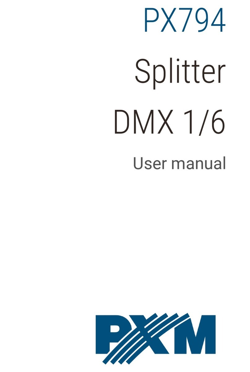 PXM Splitter DMX 1/6 user manual PXM Splitter DMX 1/6 user manual