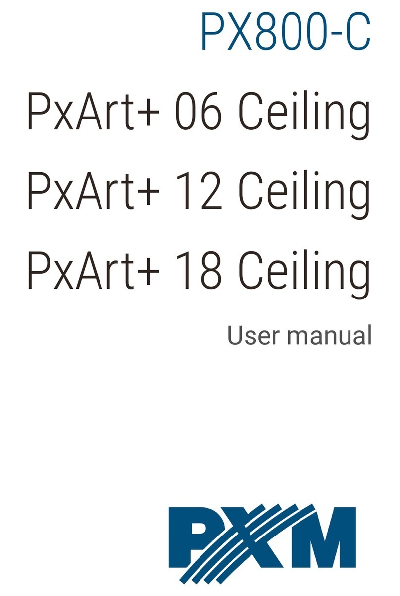 PXM Ceiling PxArt+ 06 user manual