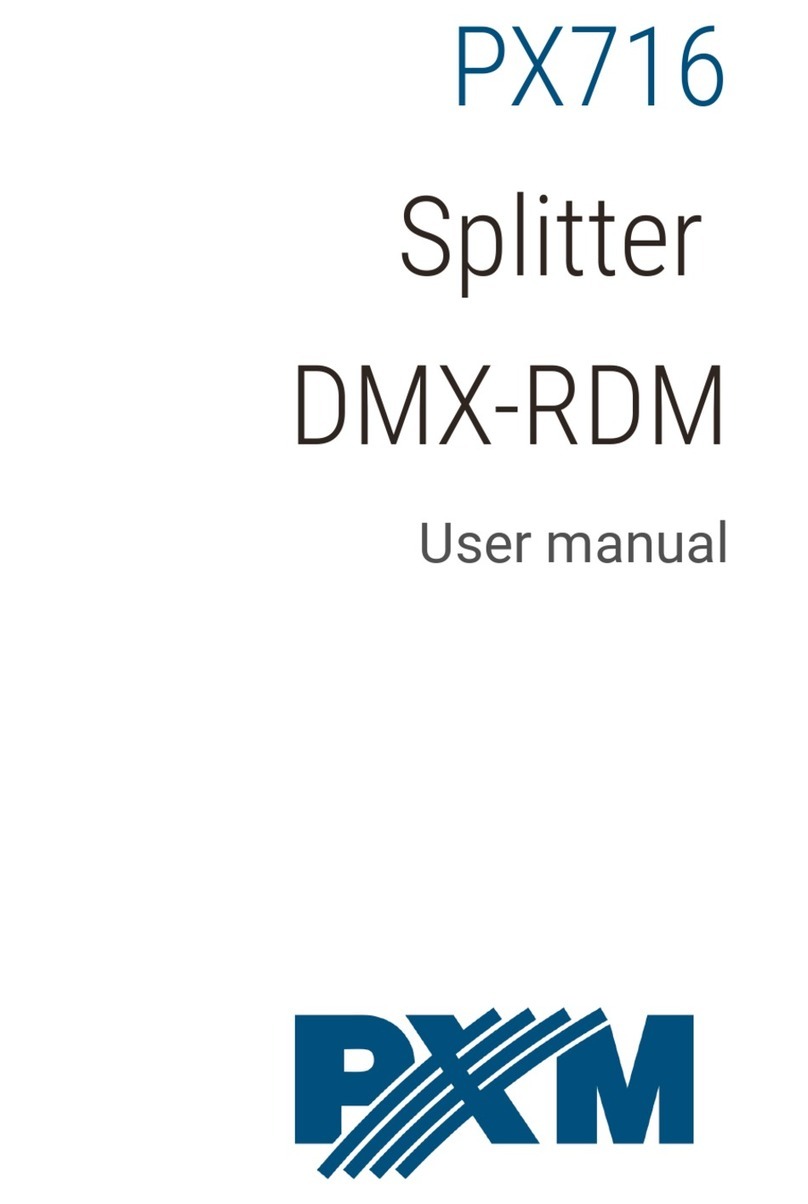PMX Splitter DMX-RDM user manual