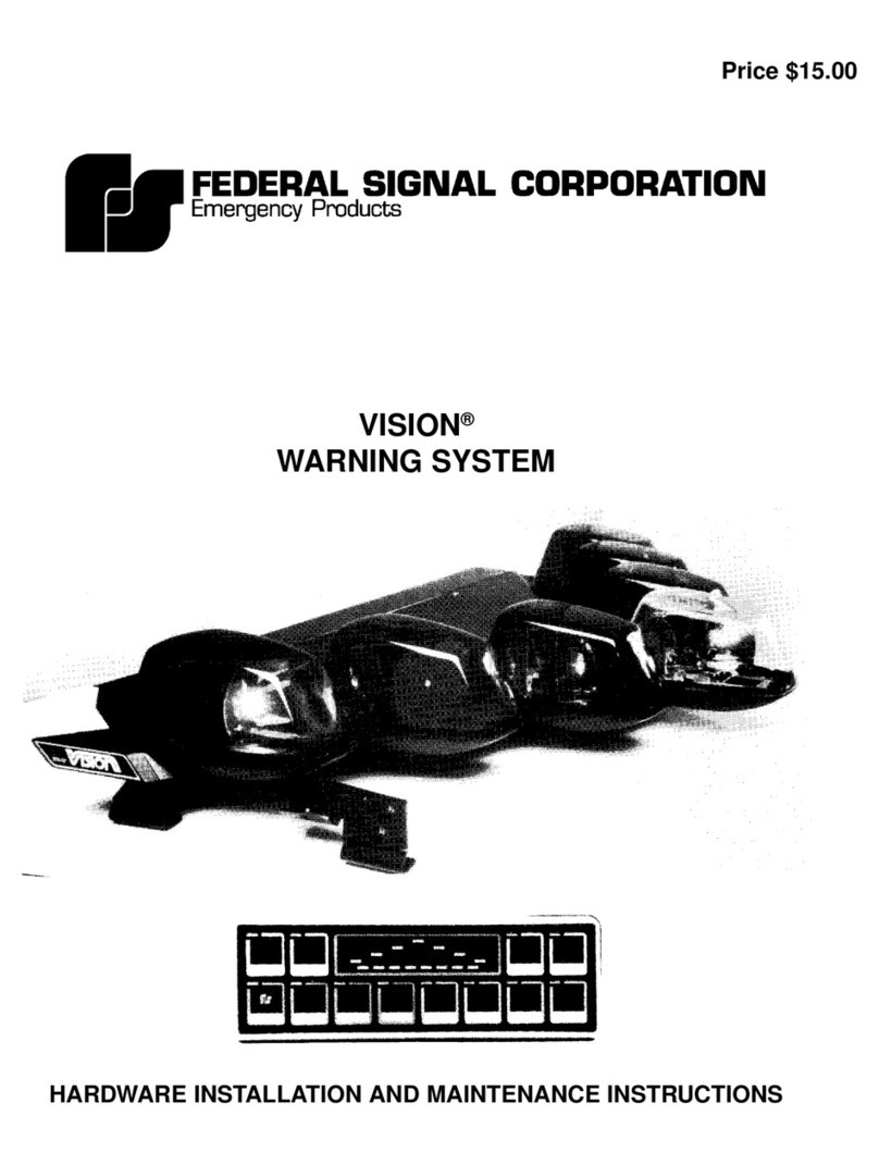 Federal Signal Corporation VISION User manual