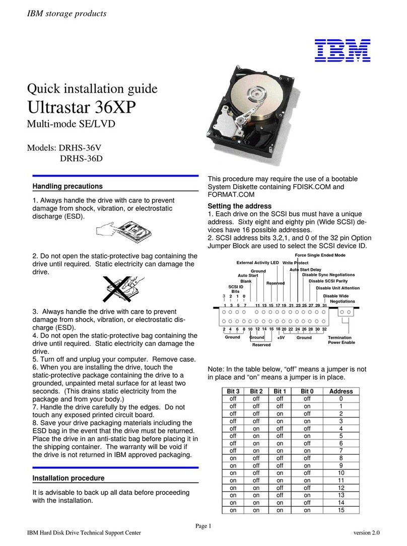 IBM Ultrastar 36XP User manual