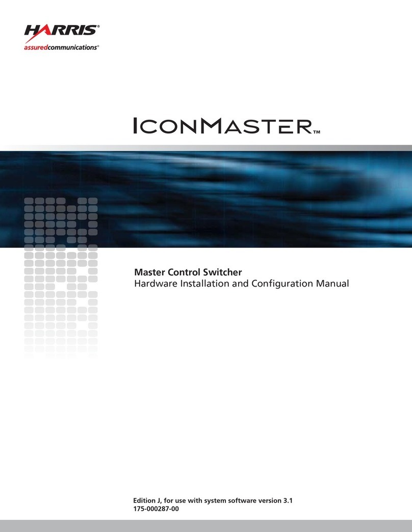 Harris IconMaster Installation and configuration manual