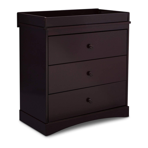 Delta Children Dresser With Changing Top Assembly instructions