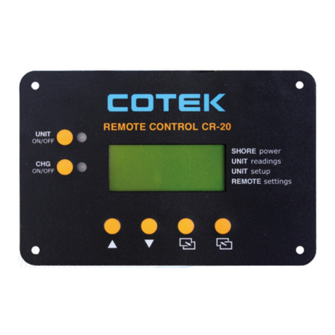 Cotek CR-20 User manual