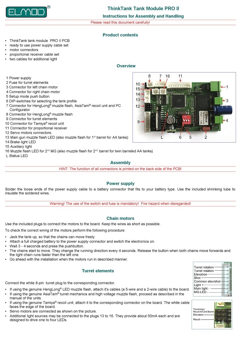 ElMod ThinkTank Tank Module PRO II Assembly instructions