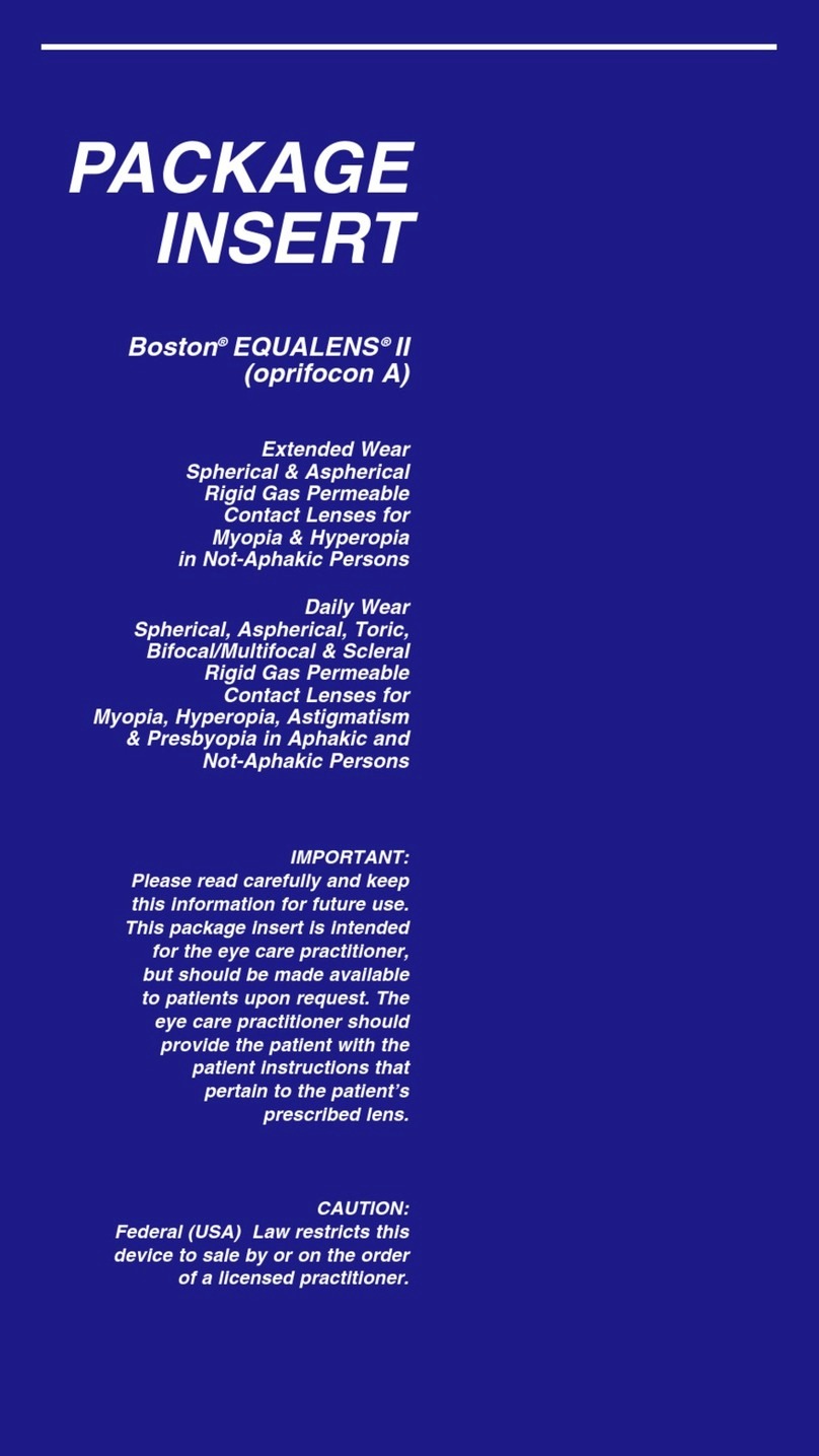 Bausch & Lomb Polymer Technology Boston Equalens II PATIENT CARE GUIDE