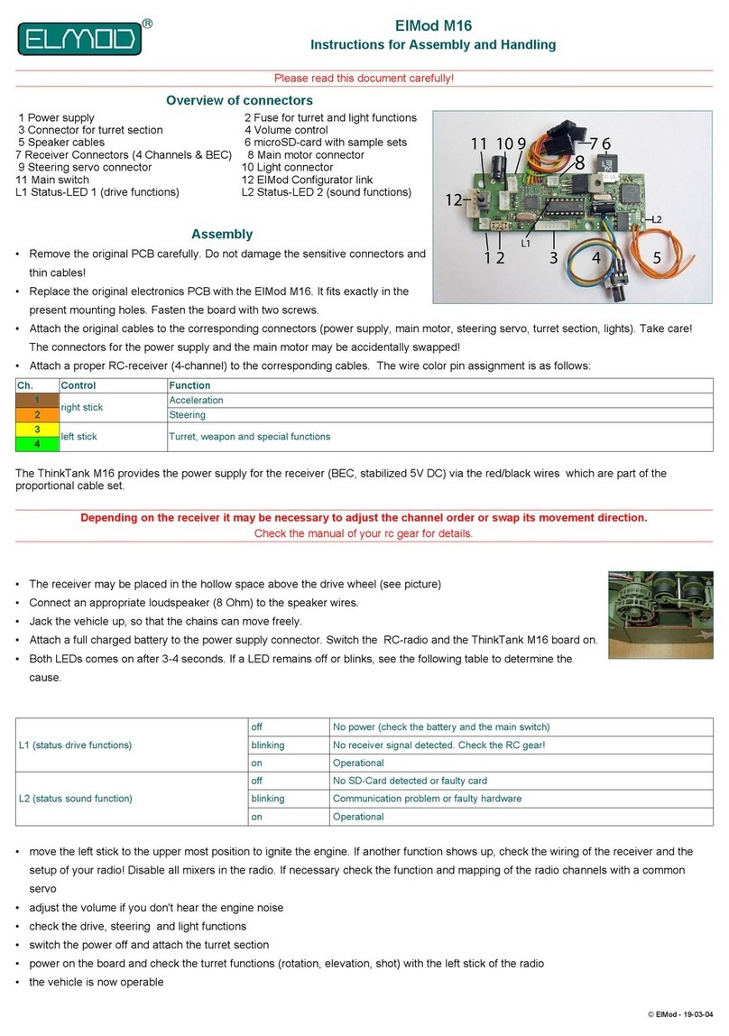 ElMod M16 Instructions for Assembly and Handling