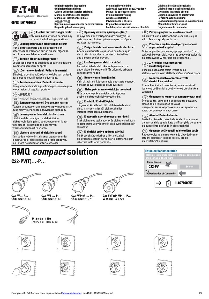 Eaton RMQ-Titan C22-PV Series User manual Eaton RMQ-Titan C22-PV Series User manual
