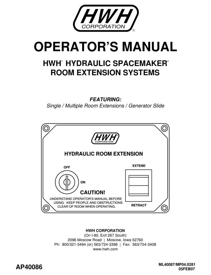 HWH SPACEMAKER Operator's manual