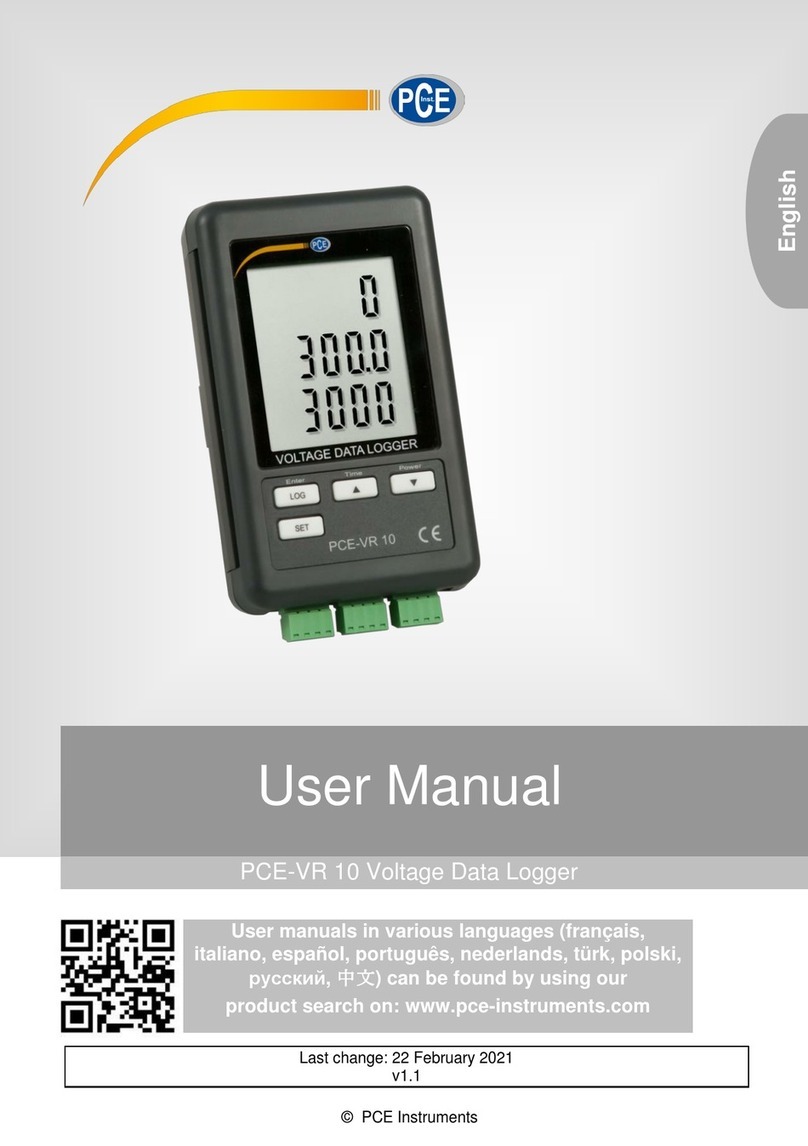 PCE Health and Fitness VR 10 user manual