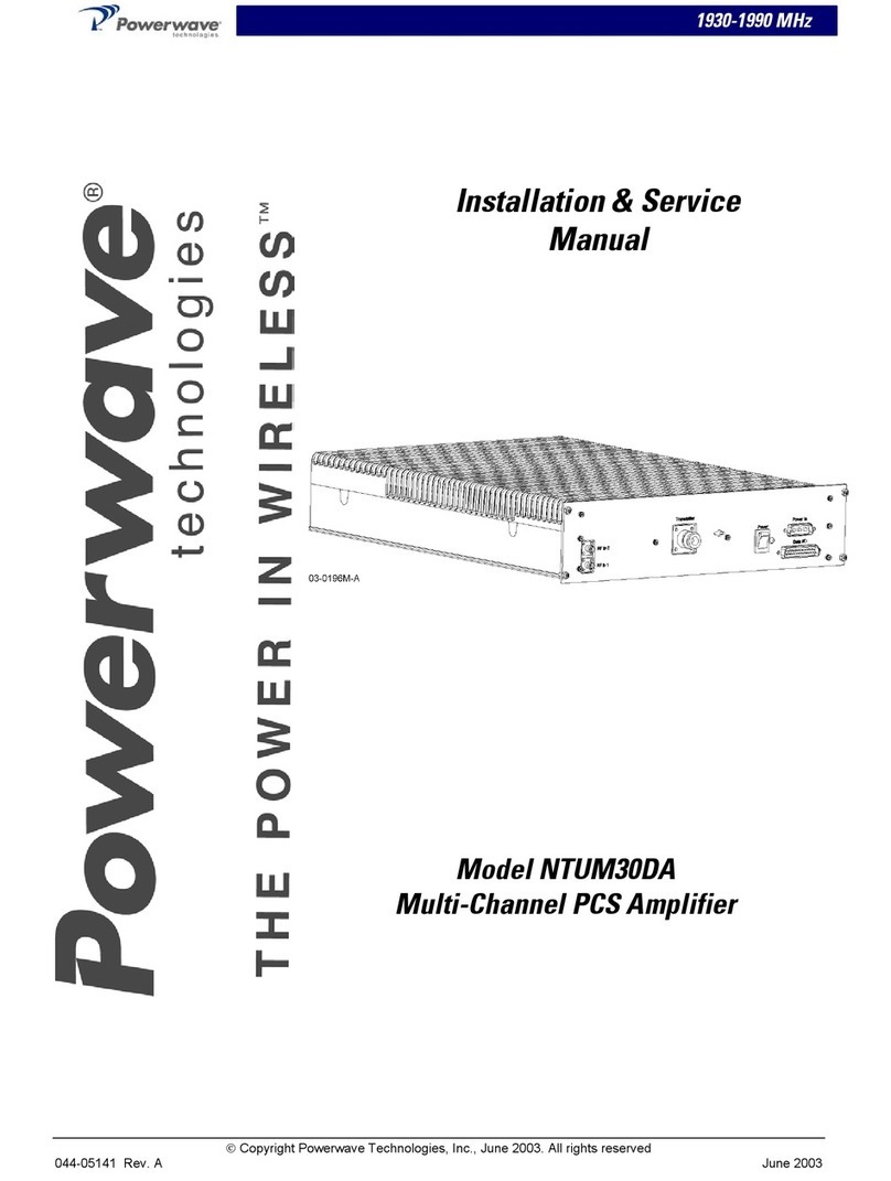 Powerwave Technologies NTUM30DA Supplement