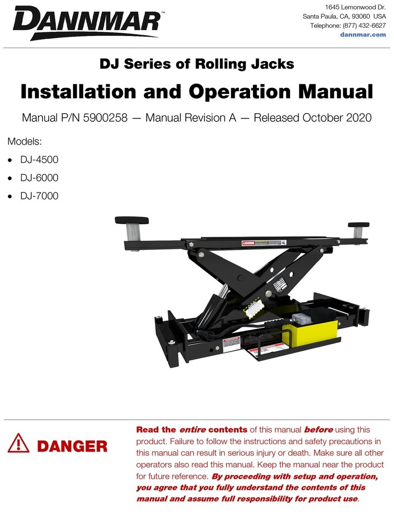 Dannmar DJ Series Installation and operation manual