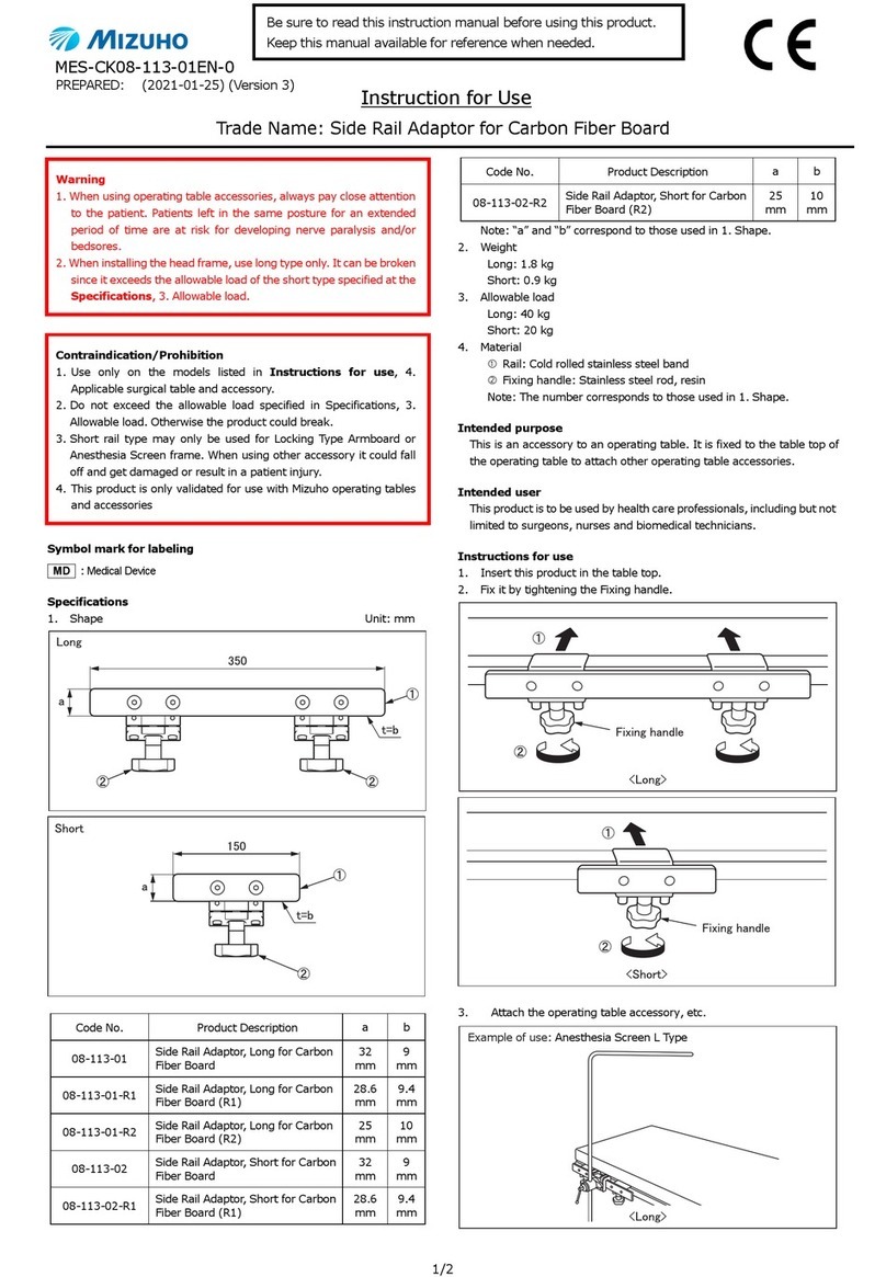 Mizuho 08-113-02-R2 User manual
