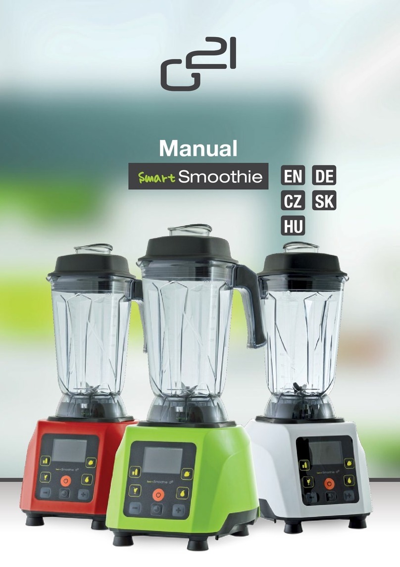 G21 Smart Smoothie manual