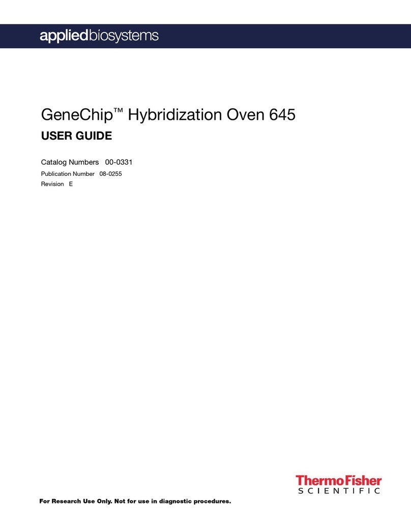 Thermo Scientific Applied Biosystems GeneChip 645 User manual Thermo Scientific Applied Biosystems GeneChip 645 User manual