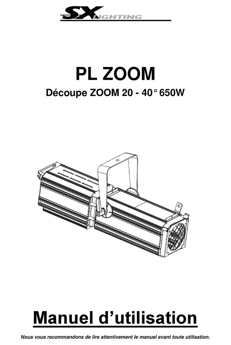 SX Lighting PL ZOOM user manual