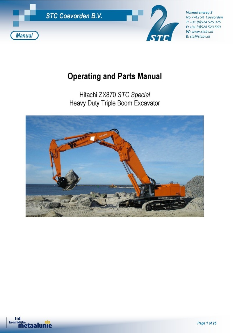 STC Hitachi ZX870 Operating and parts manual