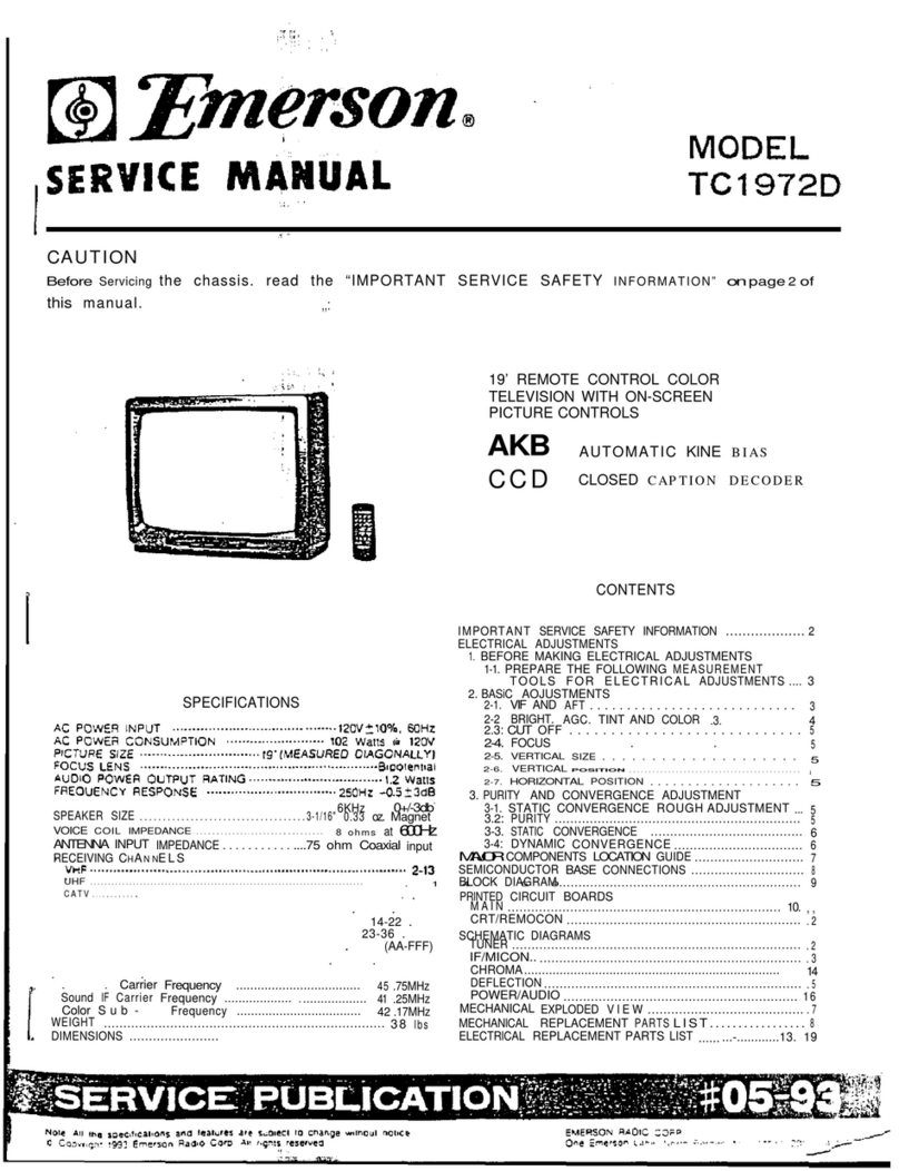Emerson Orion TC1972D User manual