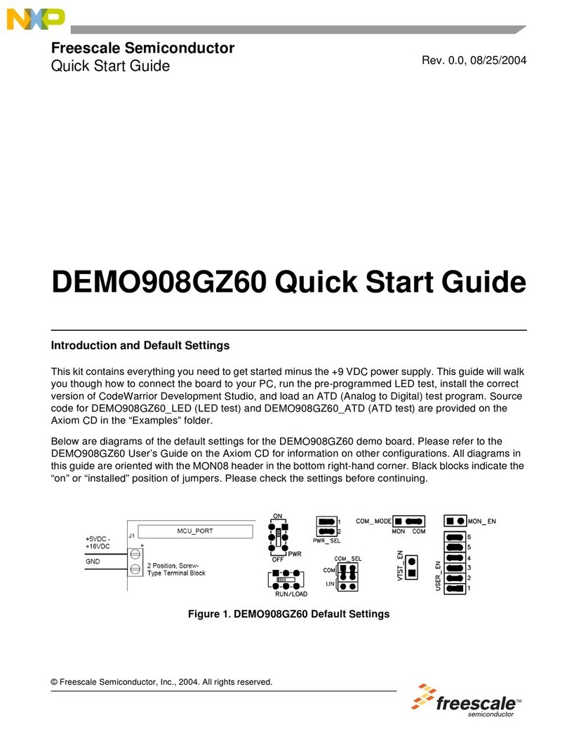 Freescale Semiconductor DEMO908GZ60 User manual