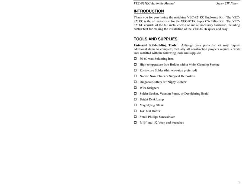 MFJ VEC-821KC Assembly manual
