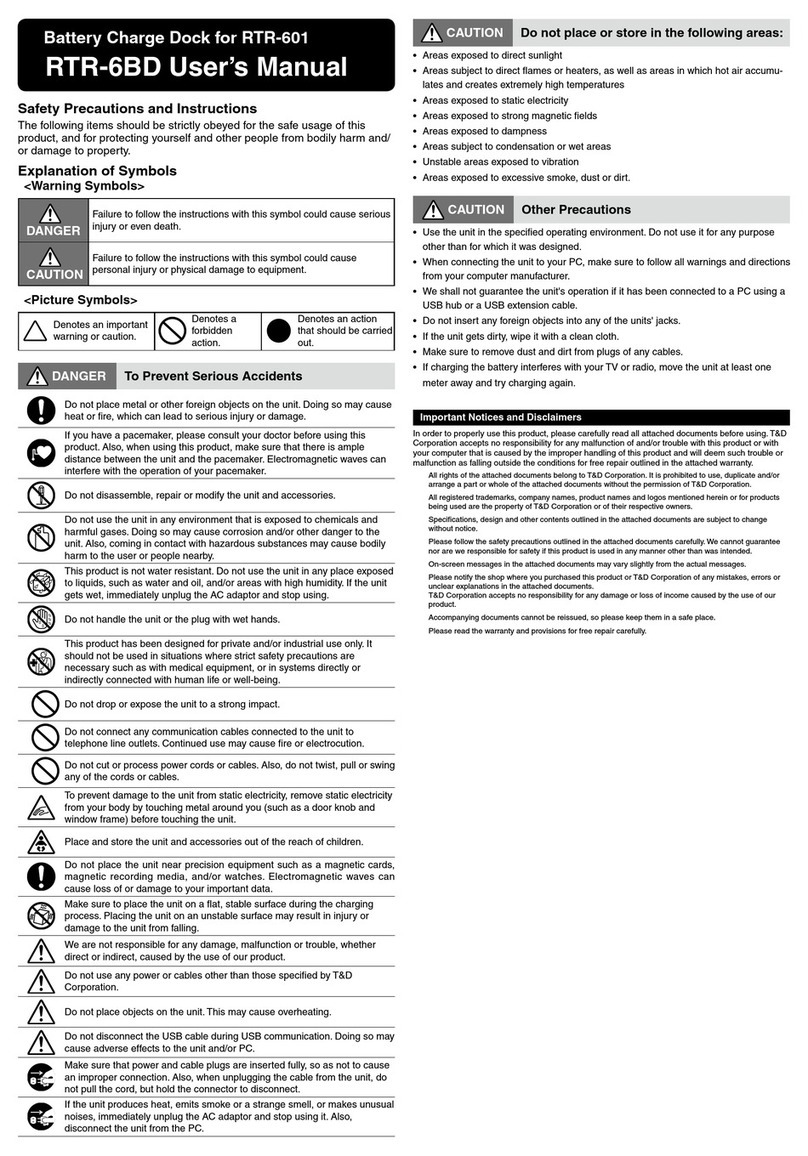 T&D RTR-6BD user manual
