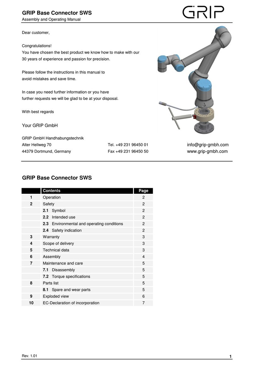 Grip SWS Assembly and operating manual
