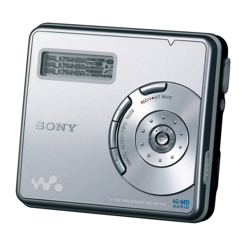 Sony Hi-MD WALKMAN MZ-DH710 User manual