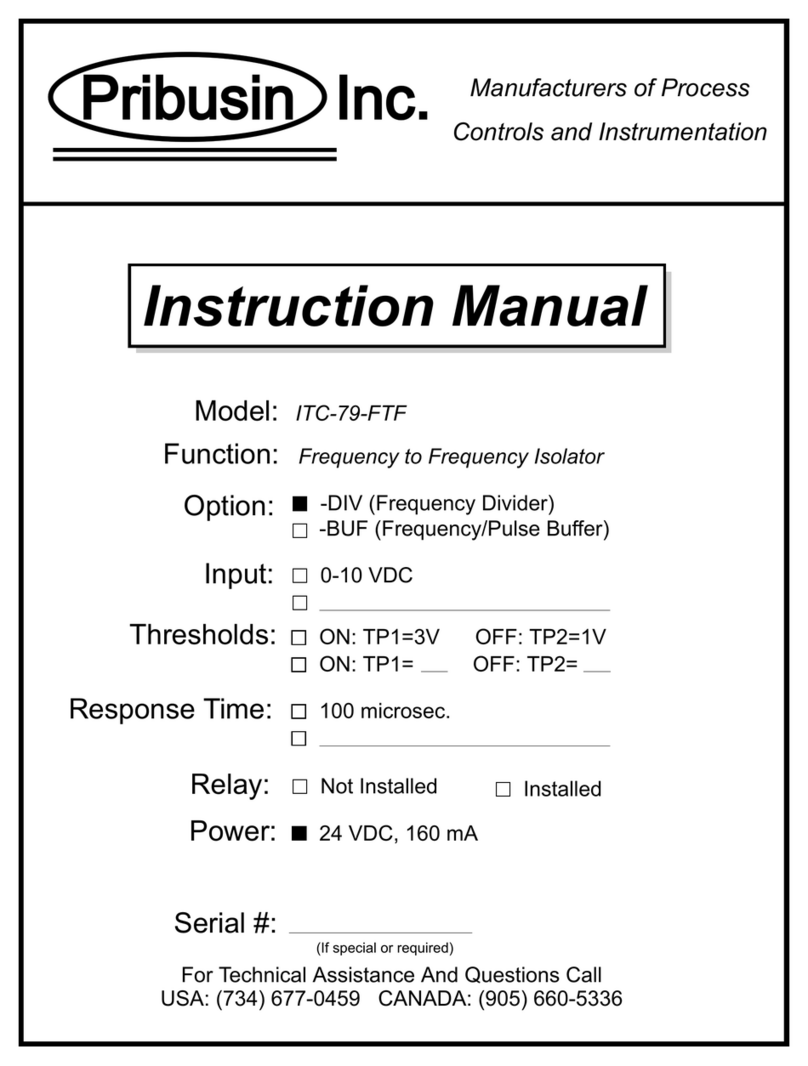 Pribusin ITC-79-FTF Series instruction manual Pribusin ITC-79-FTF Series instruction manual