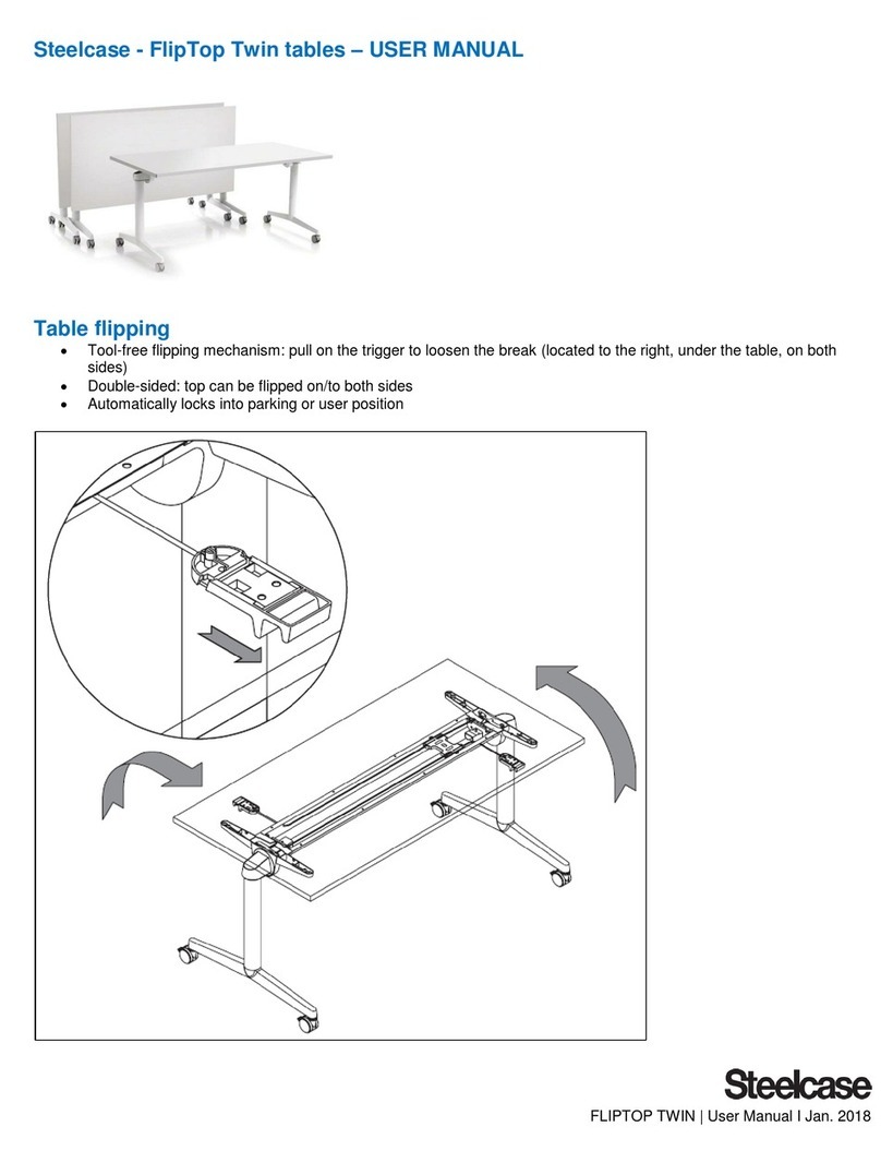 Steelcase FlipTop Twin User manual
